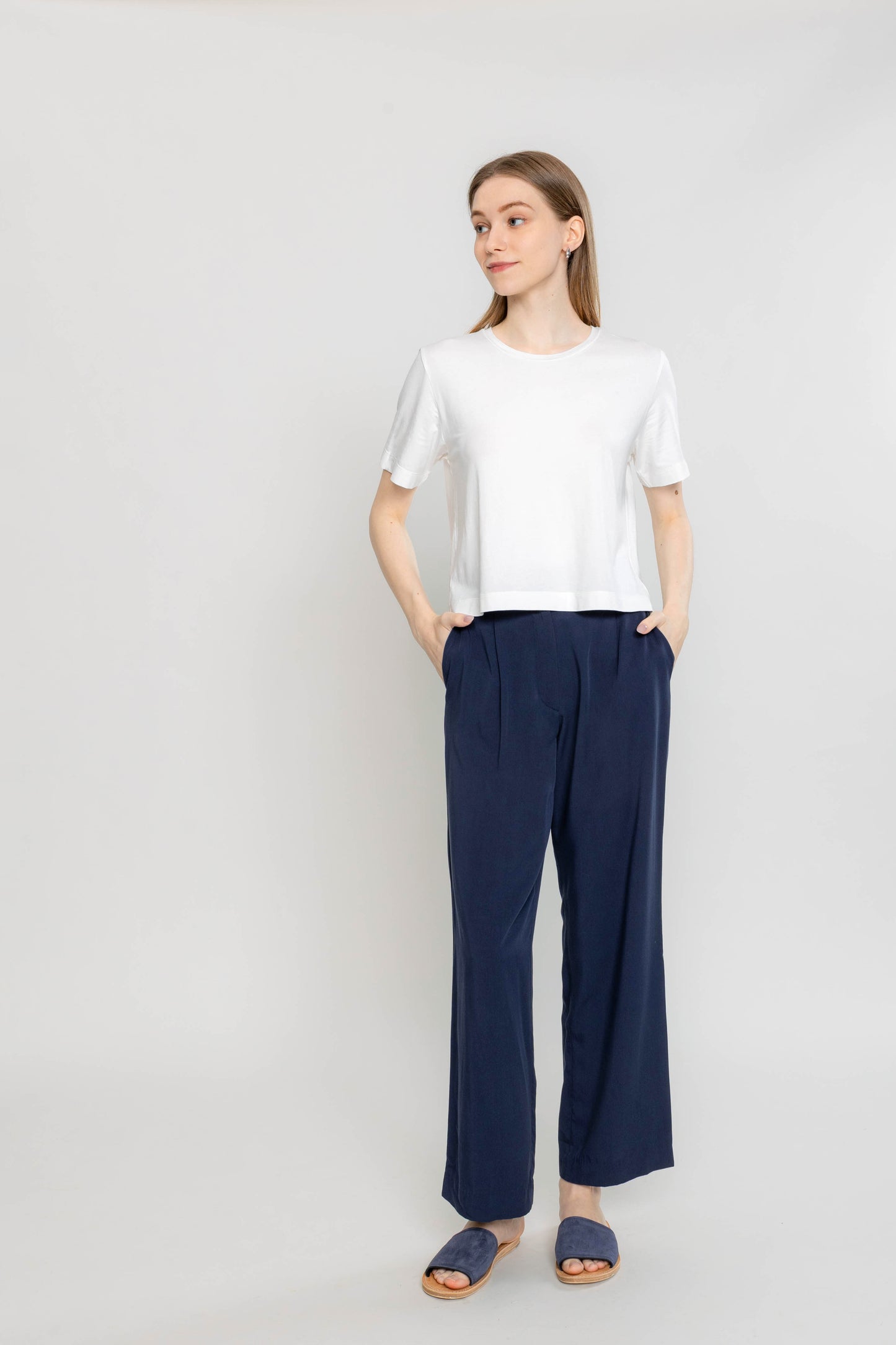 Boxy Crop Tee - Vanilla