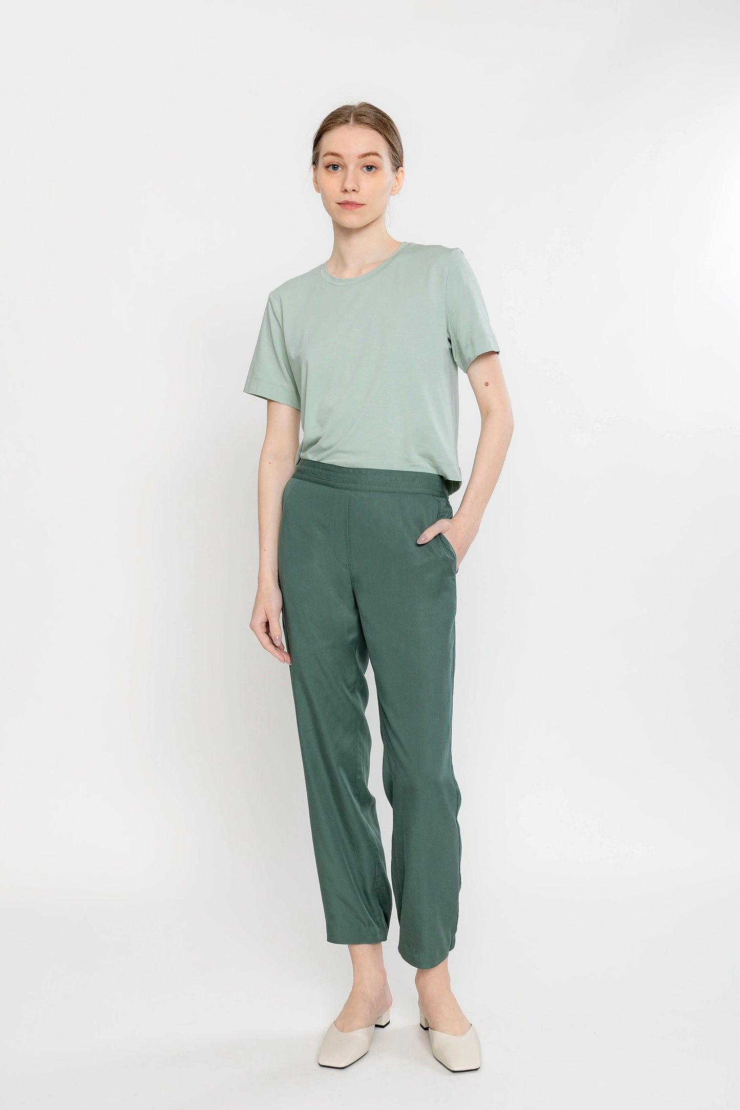 Convertible Crop Pant - Sage