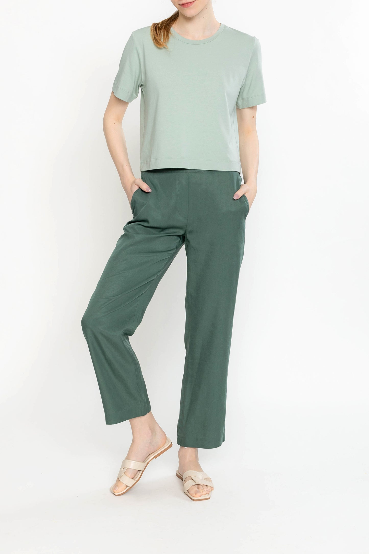 Convertible Crop Pant - Sage