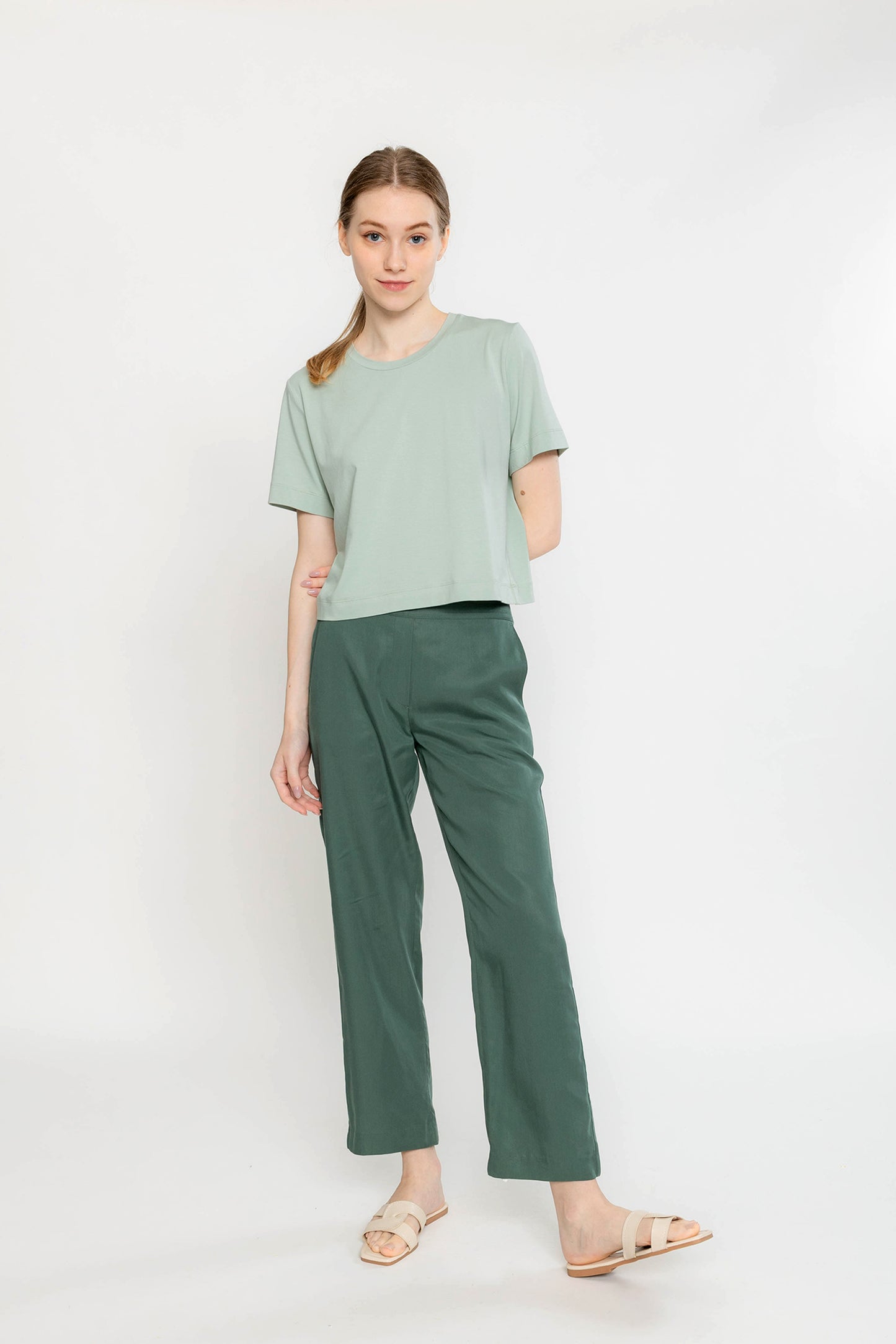 Convertible Crop Pant - Sage
