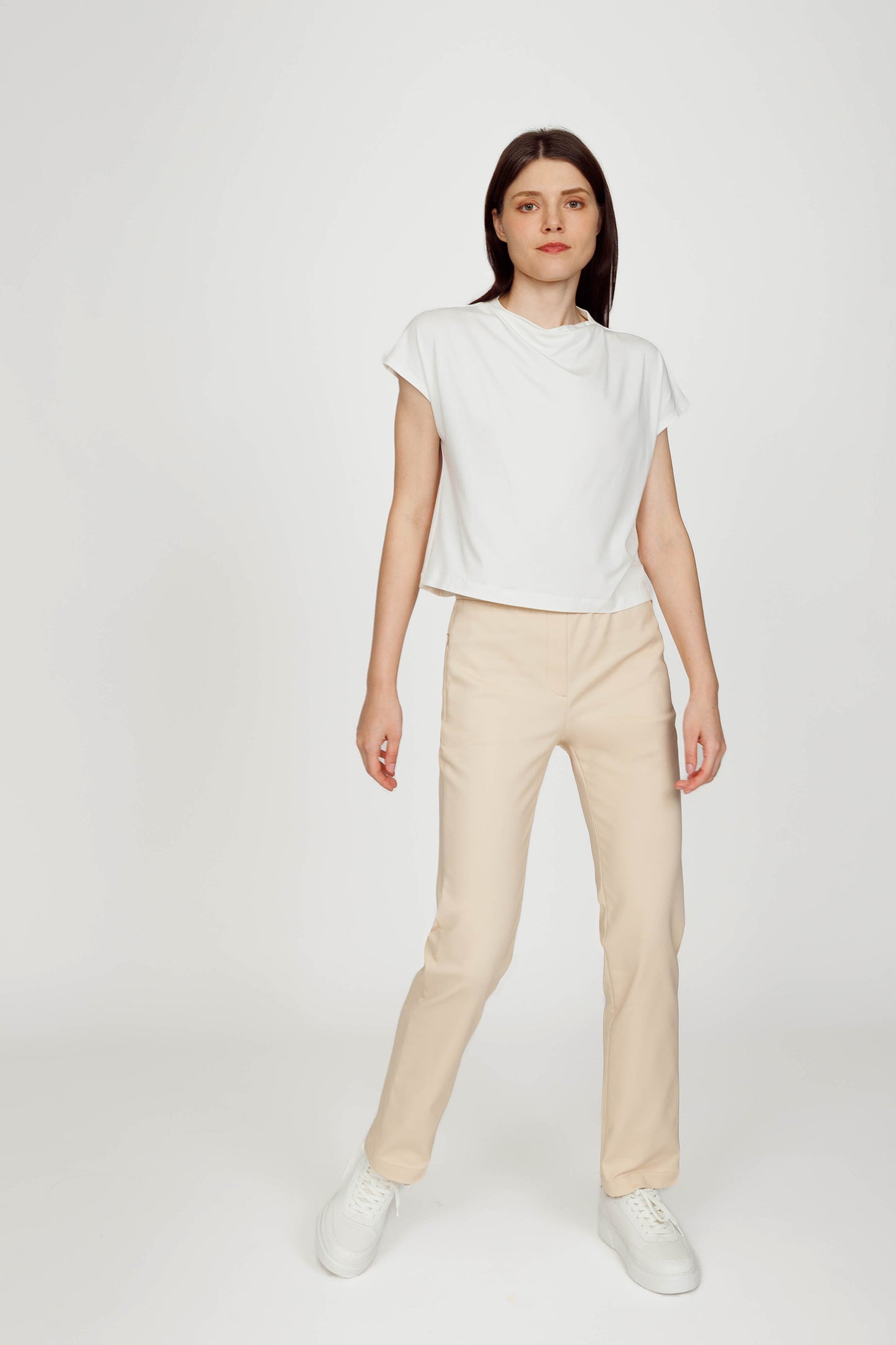Pull-on Straight Chino - Sand