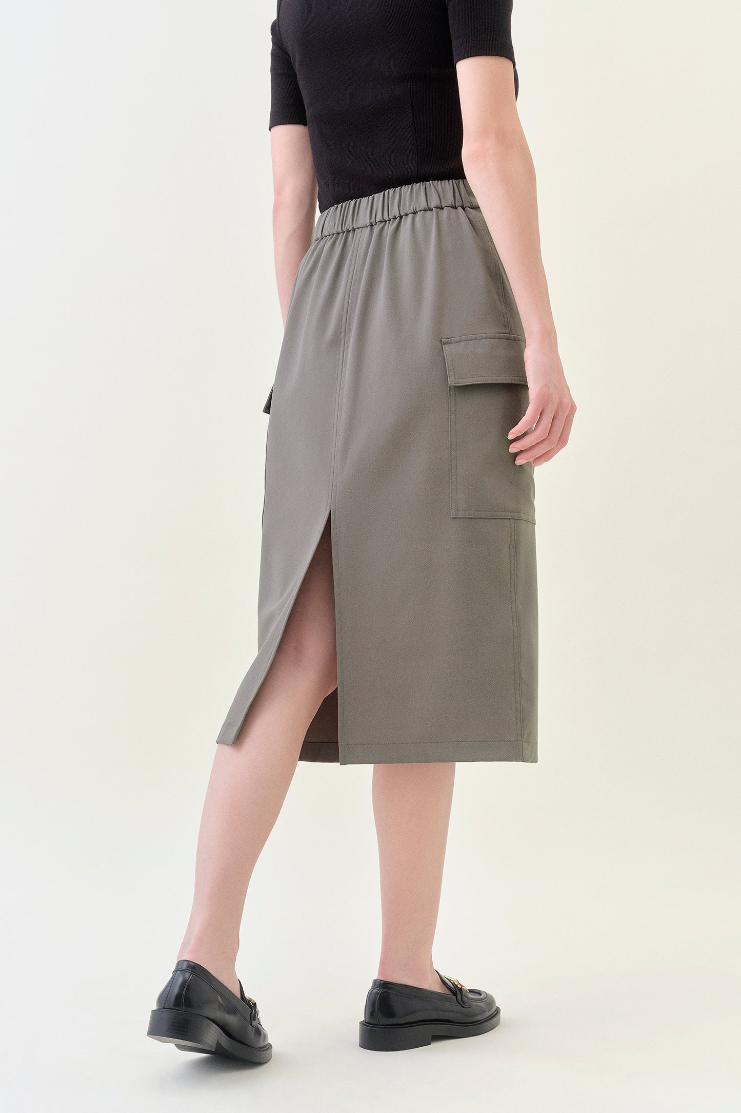 Cargo Midi Column Skirt - Sencha