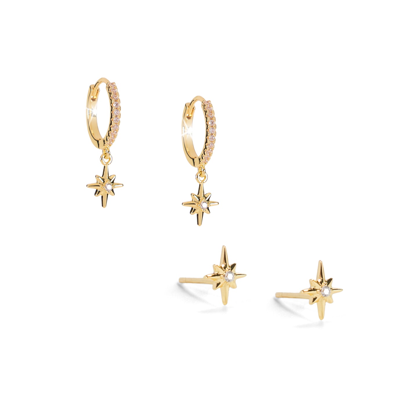 Eden - Empowerment Earrings Set (Post + Huggie)