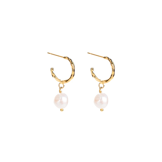 Eden - Milk & Honey Hoop Earrings