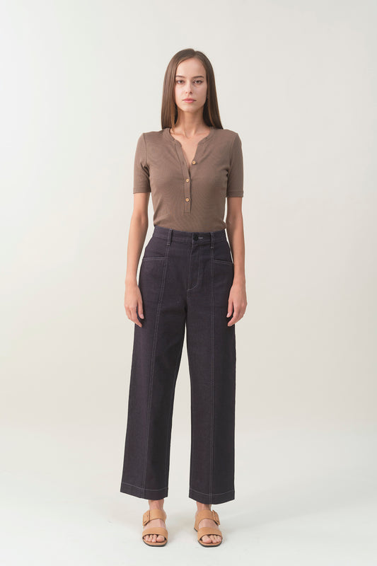 High-waist Denim Wide Pant - Better Indigo