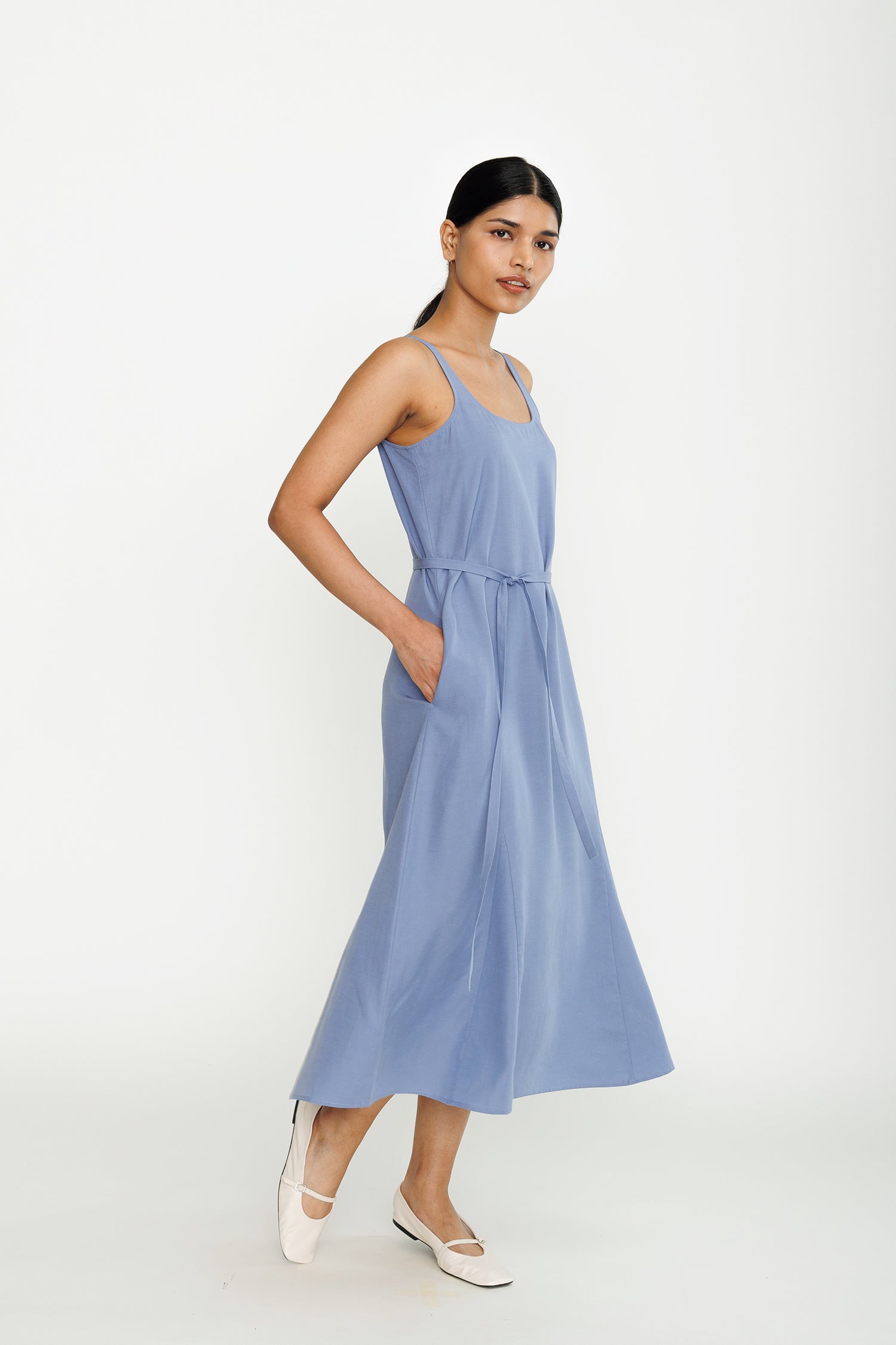 Multi-way Tencel Midi Dress - Blue Moon Tove & Libra Multi-way Tencel Midi Dress - Blue Moon Tove & Libra