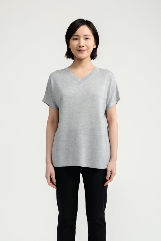 Multi-way Relaxed Pullover - Grey Mist