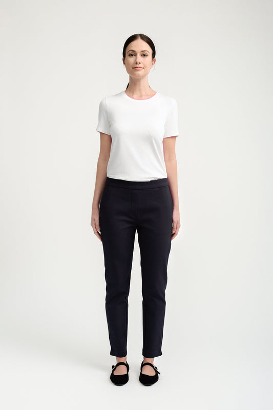 Pull-on Slim Chino - Jet Black