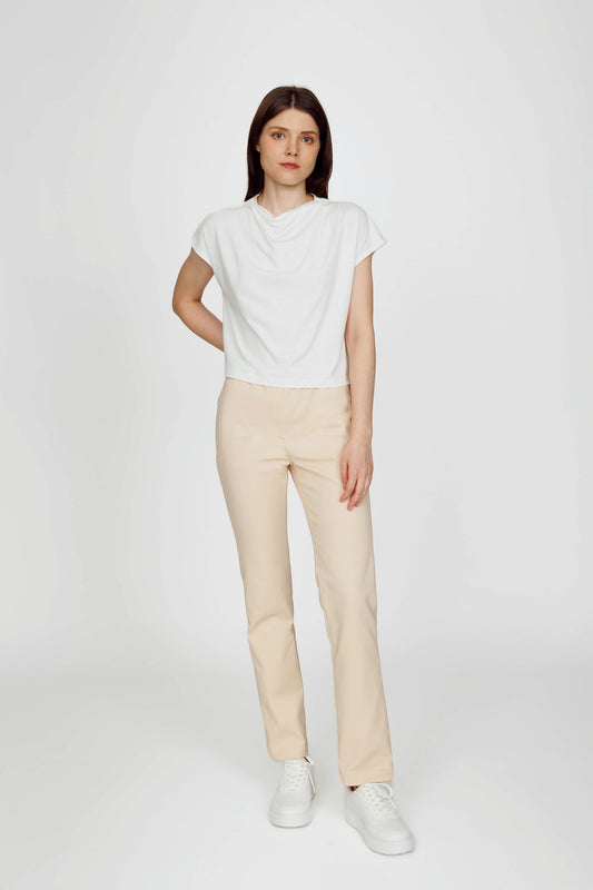 Pull-on Straight Chino - Sand