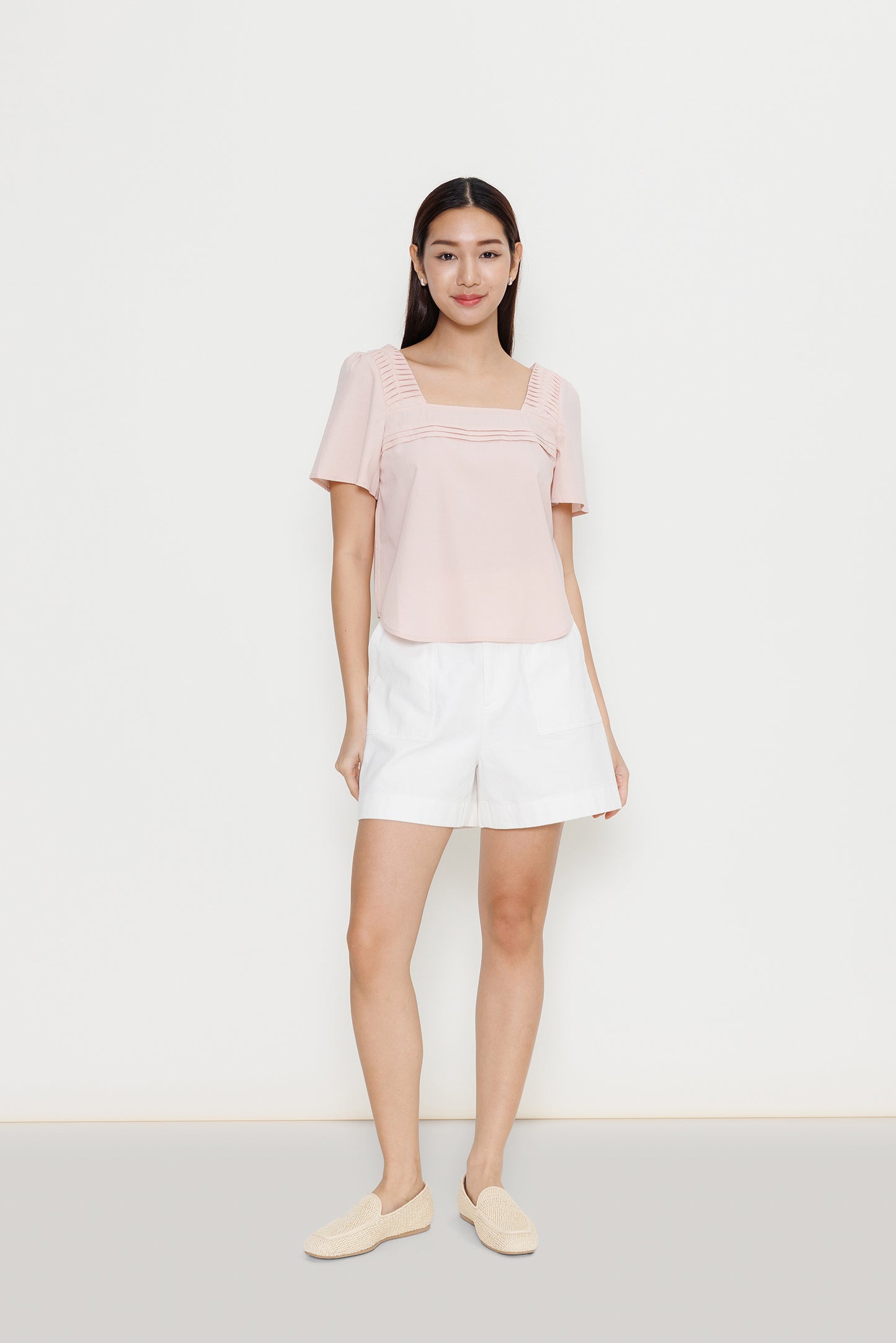 High-waist Utility Short - Eggshell