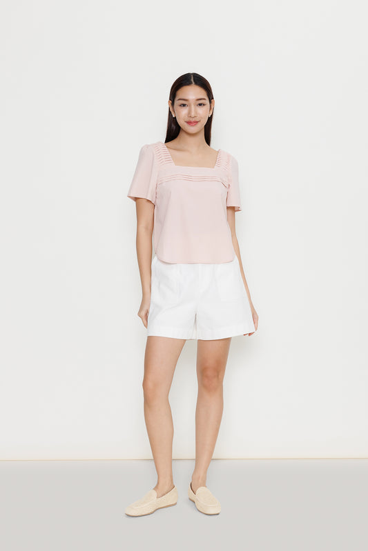 High-waist Utility Short - Eggshell