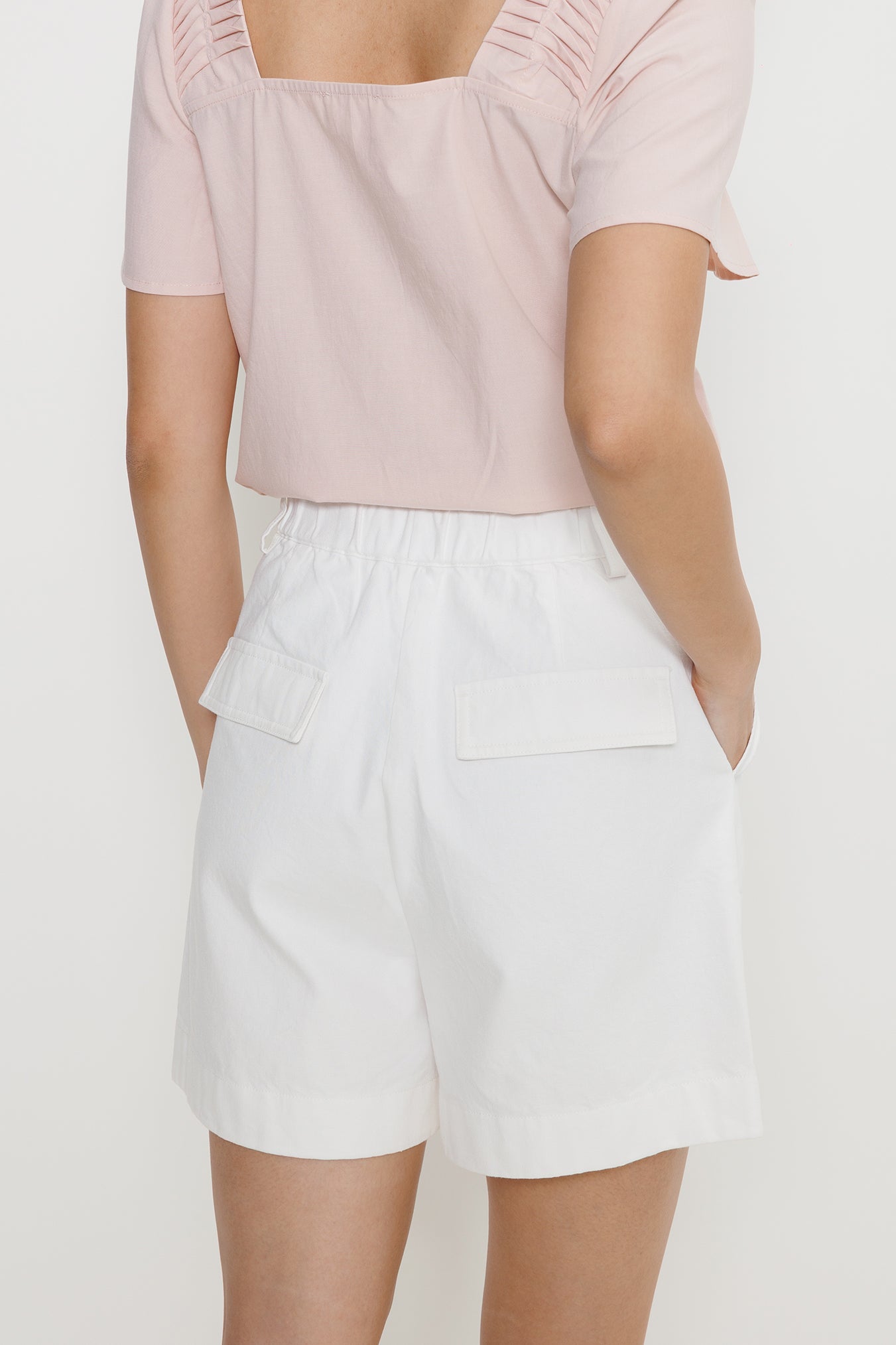 High-waist Utility Short - Eggshell