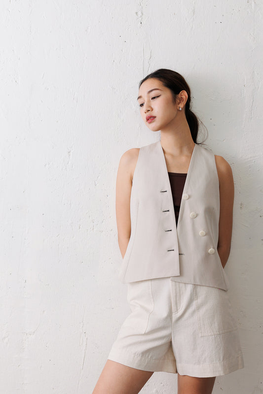 High-waist Utility Short - Raw