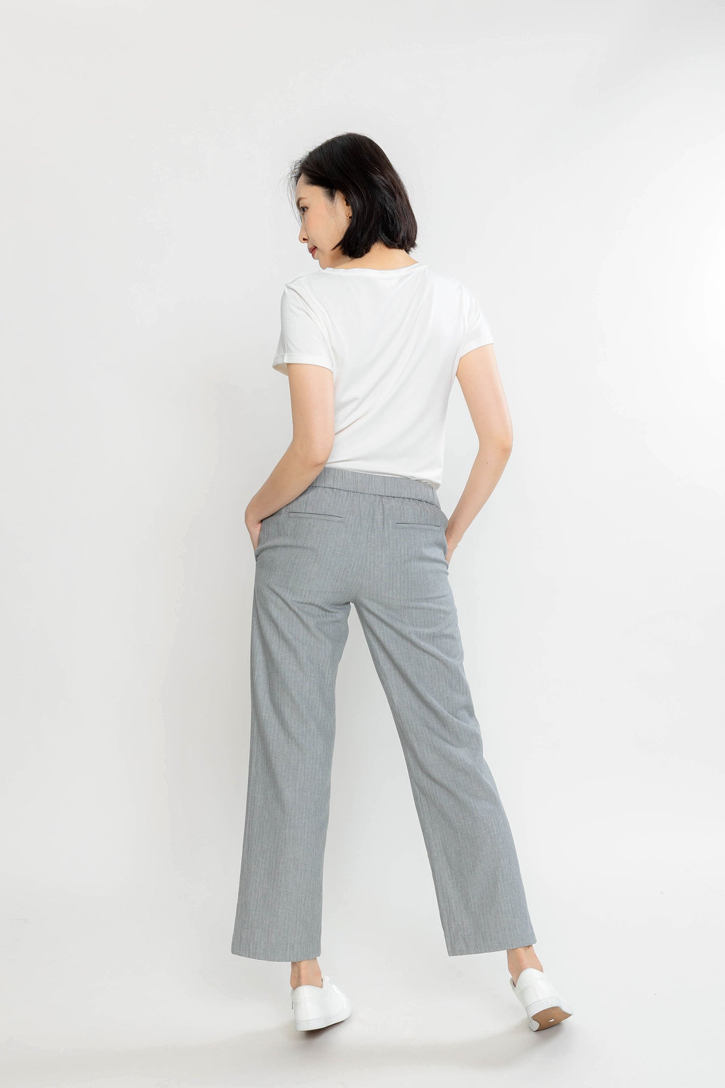 Wide V Jersey Tee - Vanilla