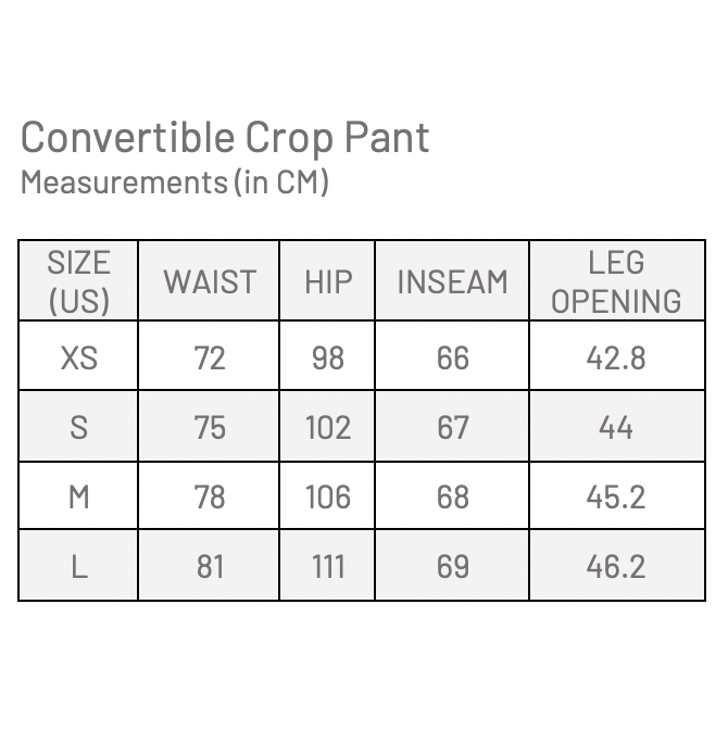 Convertible Crop Pant - Sand