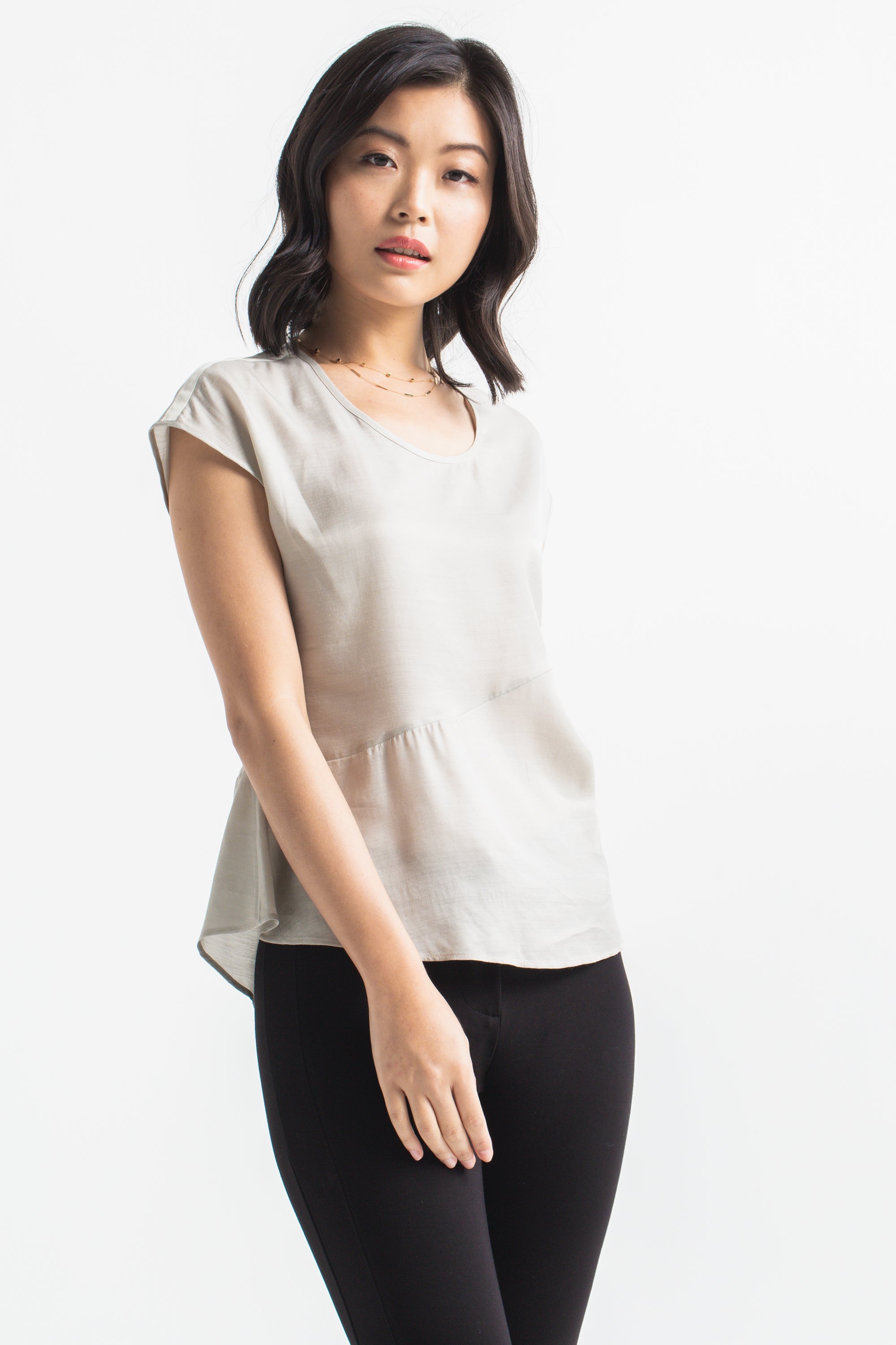 Floaty Blouse - Silver