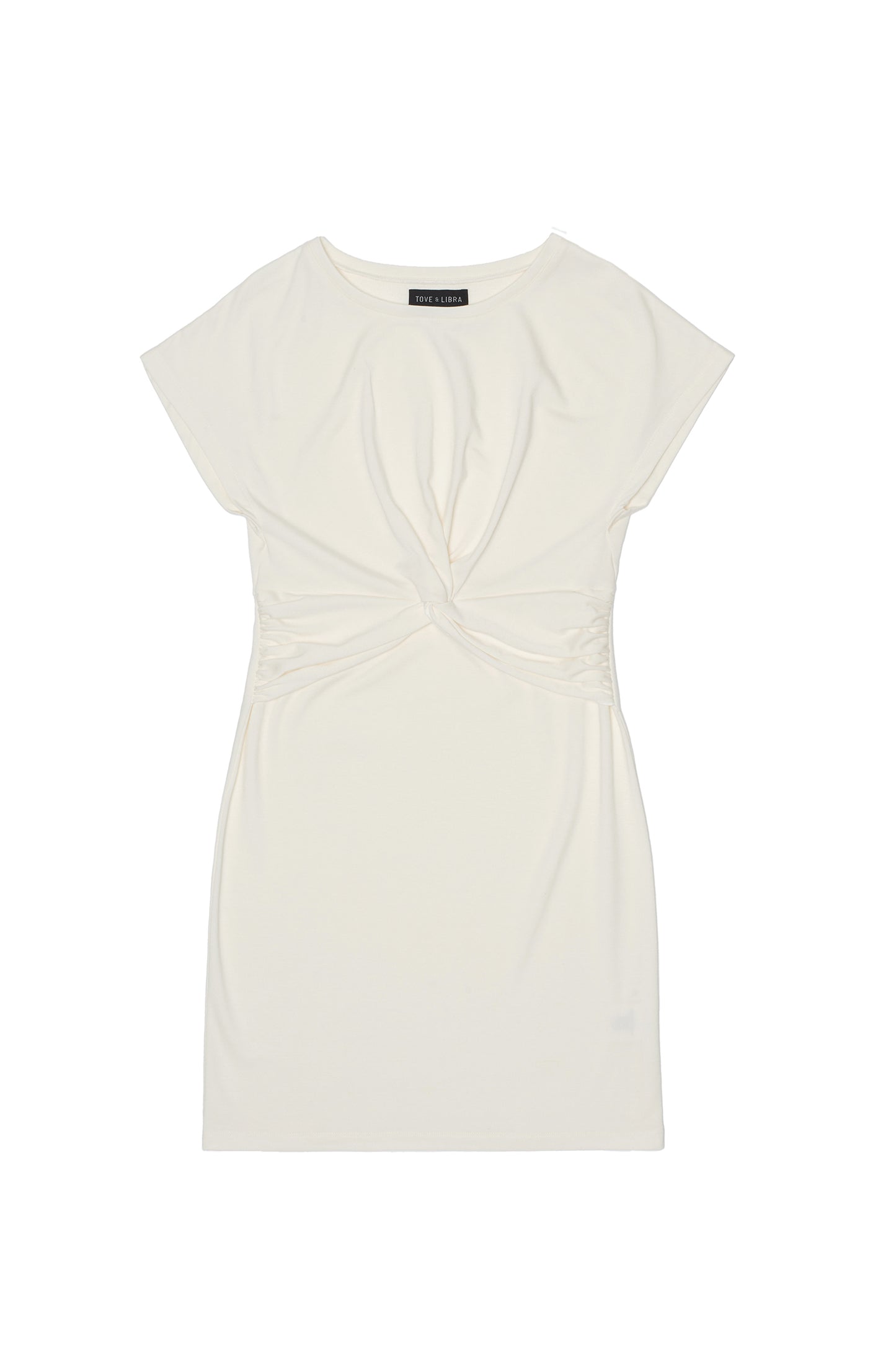 Knotted Dress - Vanilla Terry