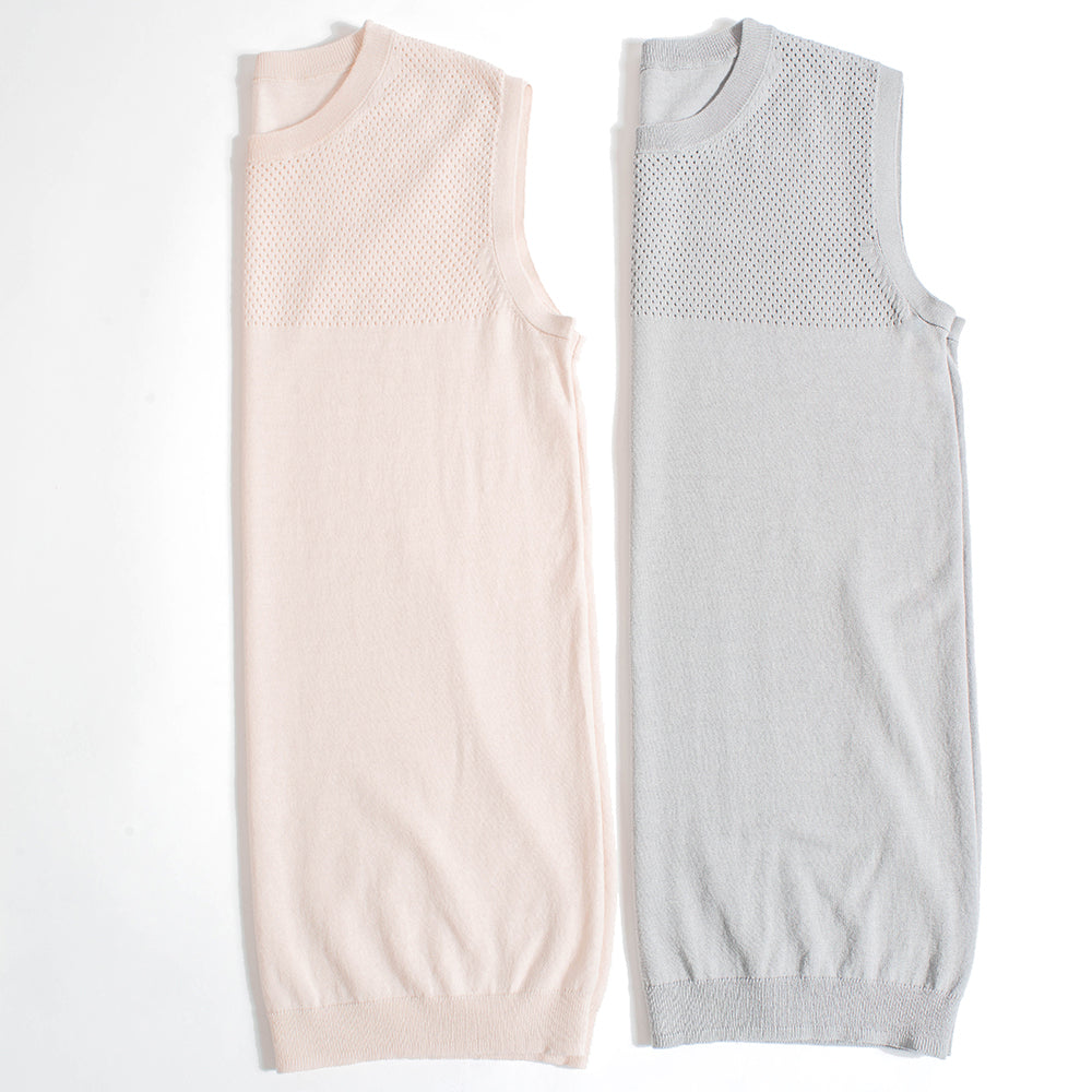 Openwork Vest - Grey Pearl