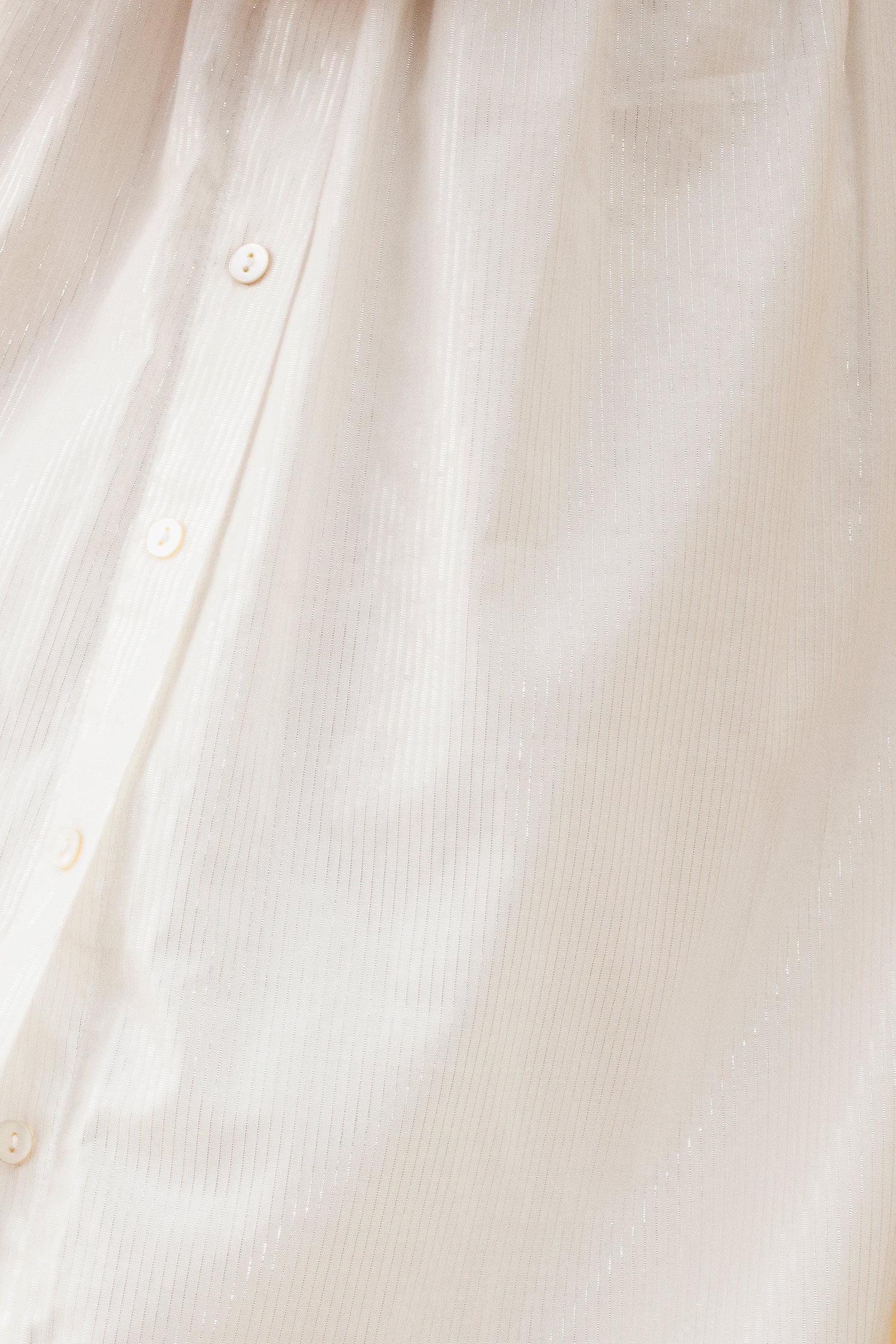 Buttoned Midi Skirt - Metallic Stripe