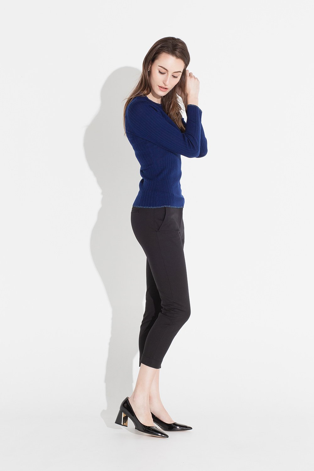 Slim Seamed Pant - Almond (New Fit)
