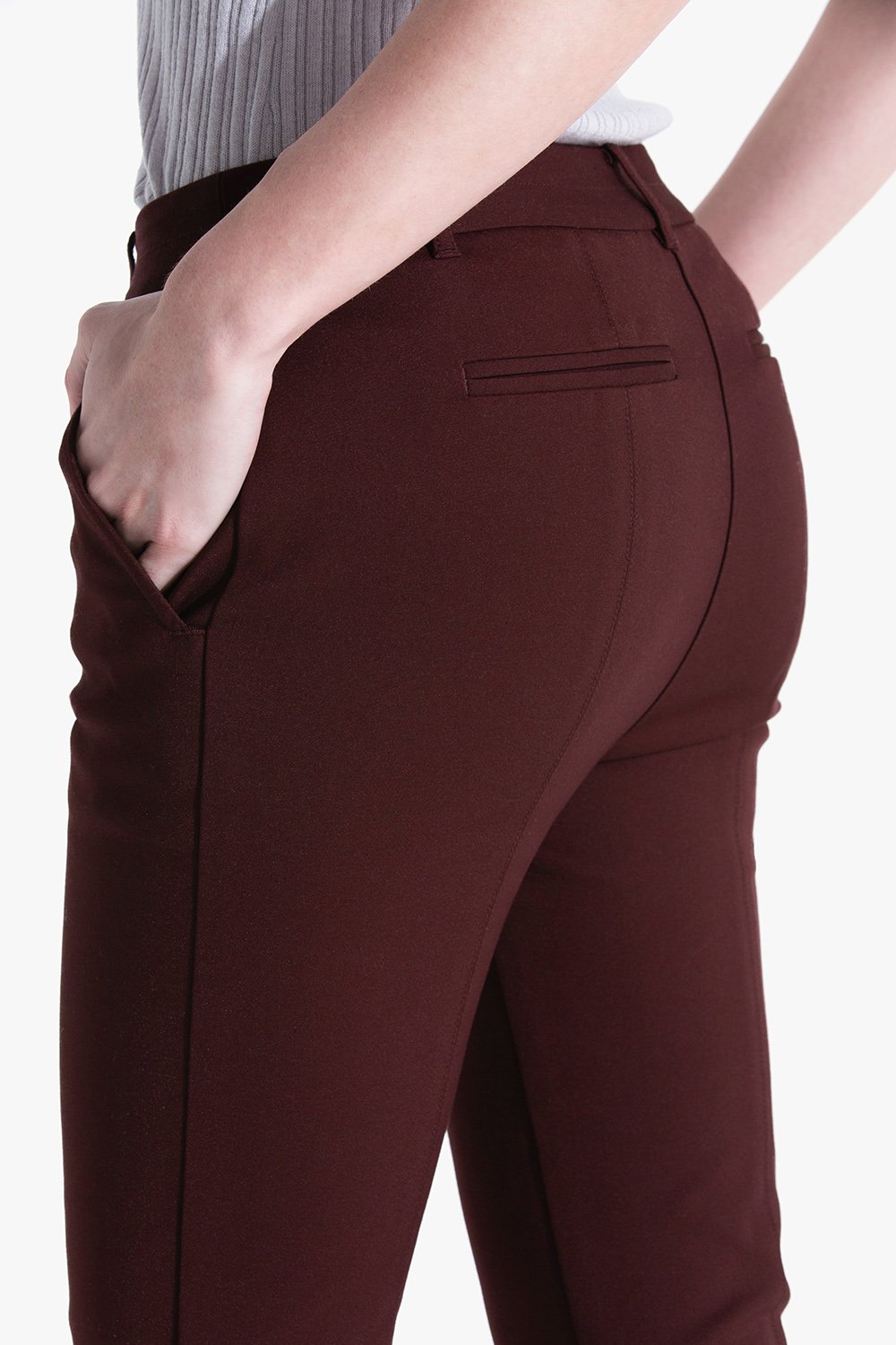 Slim Seamed Pant - Chocolate (New Fit)