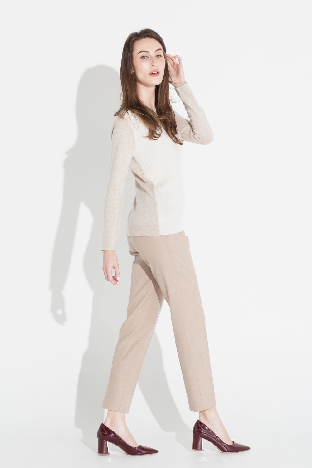Tailored Trouser - Almond