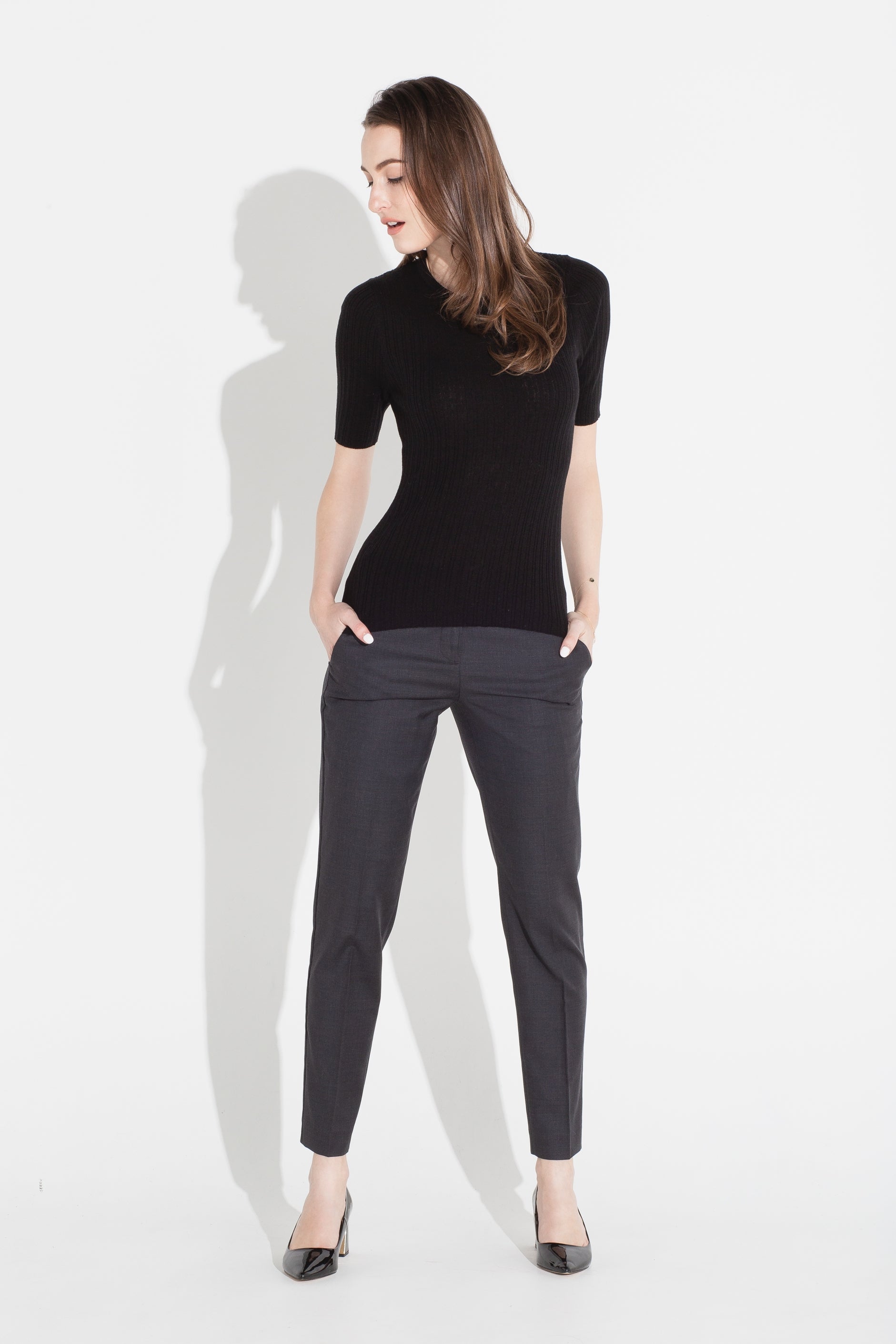 Tailored Trouser - Black Heather (Tall)